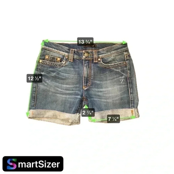 Roberto Cavalli Jean shorts - 4 in inseam - no size see measurement - Picture 7 of 7